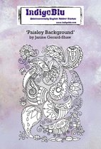 Paisley Background A6 Rubber Stamps (IND0707)