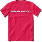Gaan We Katten? - Katten T-Shirt Kleding Cadeau | Dames - Heren - Unisex | Kat / Dieren shirt | Grappig Verjaardag kado | Tshirt Met Print | - Roze - XXL