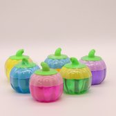 Slijm - Putty - Slime - Pompoen figuurtje - Anti Kleef - Slijm Pakket - 6 kleuren