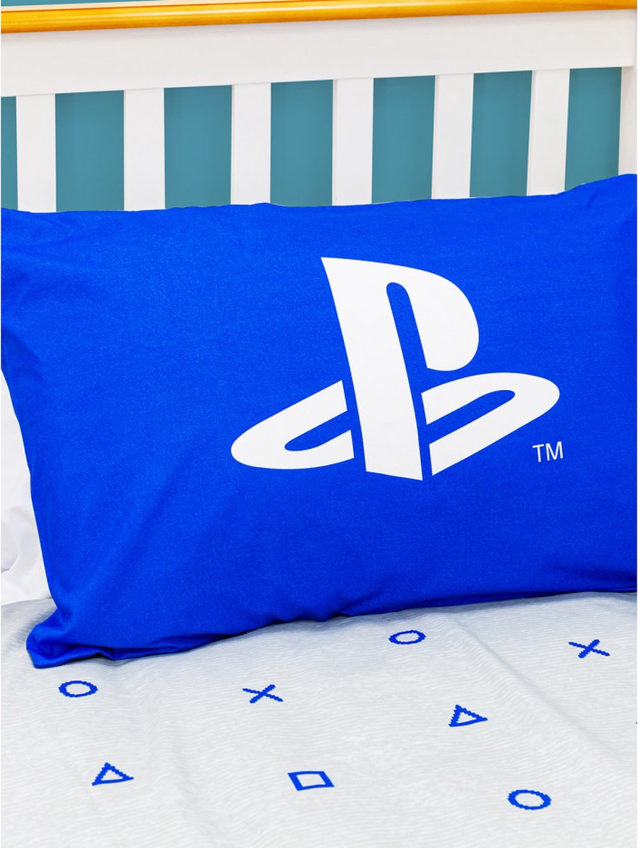 Character World PlayStation Official Single Dekbedovertrek Set | Handbediening Gaming Design Omkeerbaar 2-zijdig Beddengoed Inclusief Bijpassende Kussensloop Merken Eenpersoonsbed Set | Polykatoen