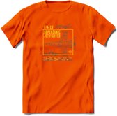 F-18 Vliegtuig T-Shirt | Unisex leger Kleding | Dames - Heren Straaljager shirt | Army F16 | Grappig bouwpakket Cadeau | - Oranje - XXL