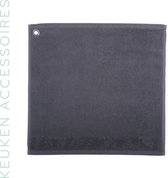 Keuken handdoek - Antraciet- 50 x 50 cm - Super zacht badstof - Super absorberend!