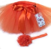 Tutu set - Oranje baby - 0-6 maanden