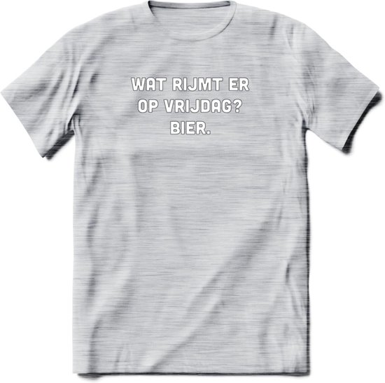 Wat rijmt er op vrijdag Bier TShirt Unisex Kleding Dames Heren Feest shirt bol Wat rijmt er op vrijdag Bier TShirt Unisex Kleding Dames Heren Feest shirt bol