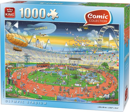 Comic Puzzel King - Olympische Spelen - 1000 Stukjes - Legpuzzel | bol.com