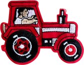 Tractor Carnaval strijk embleem - patch - patches - stof & strijk applicatie