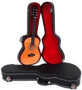 Miniatuur gitaarkoffer voor miniatuur Spaanse klassieke gitaar modellen van 25 cm