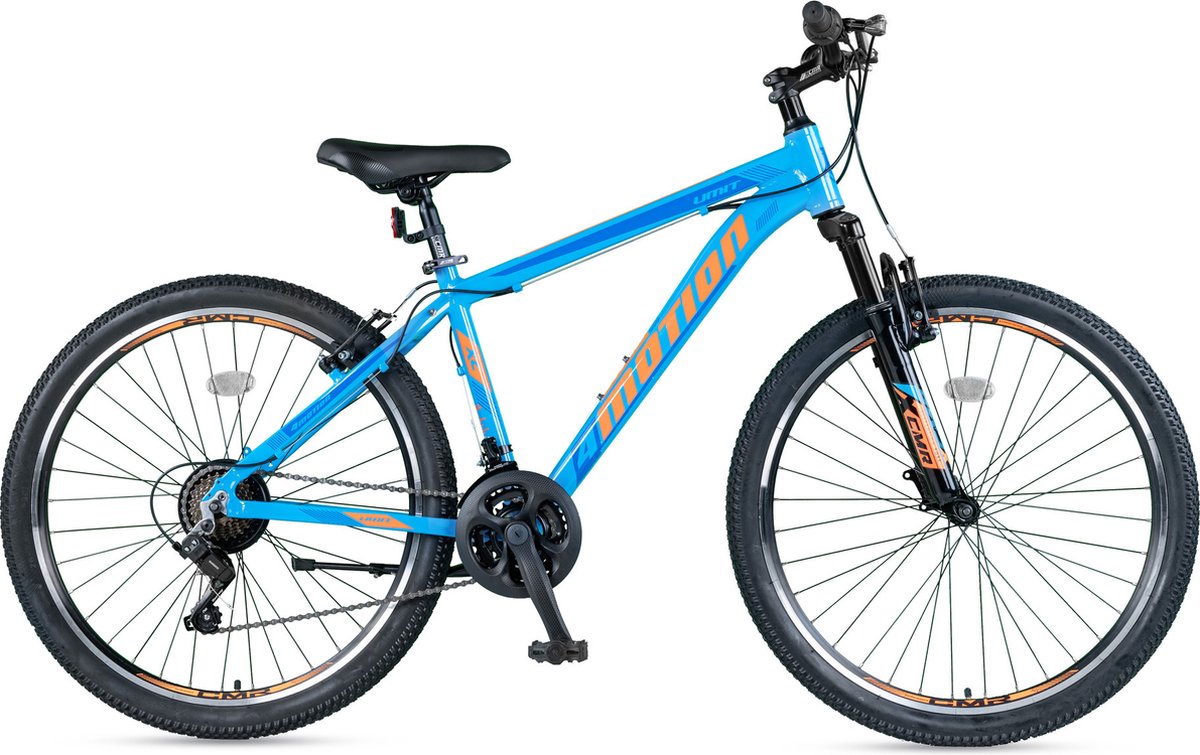 Altec Umit 4 Motion Mountainbike 24 inch V Brakes Blauw Oranje 21v - Foto 1