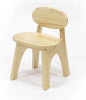 glad'r Rondie - chaise d'enfant en bois solide avec des éléments ronds