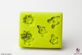 Bak het zelf siliconen mal - grote bloemen - marsepein & fondant - zeep - epoxy - gips