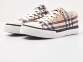 MASTER LO Dames sneakers laag - Beige geruit - maat 41