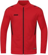 JAKO Polyesterjack Challenge Rood-Zwart Maat XL