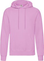 Fruit of the Loom - Classic Hoodie - Poeder Roze - L