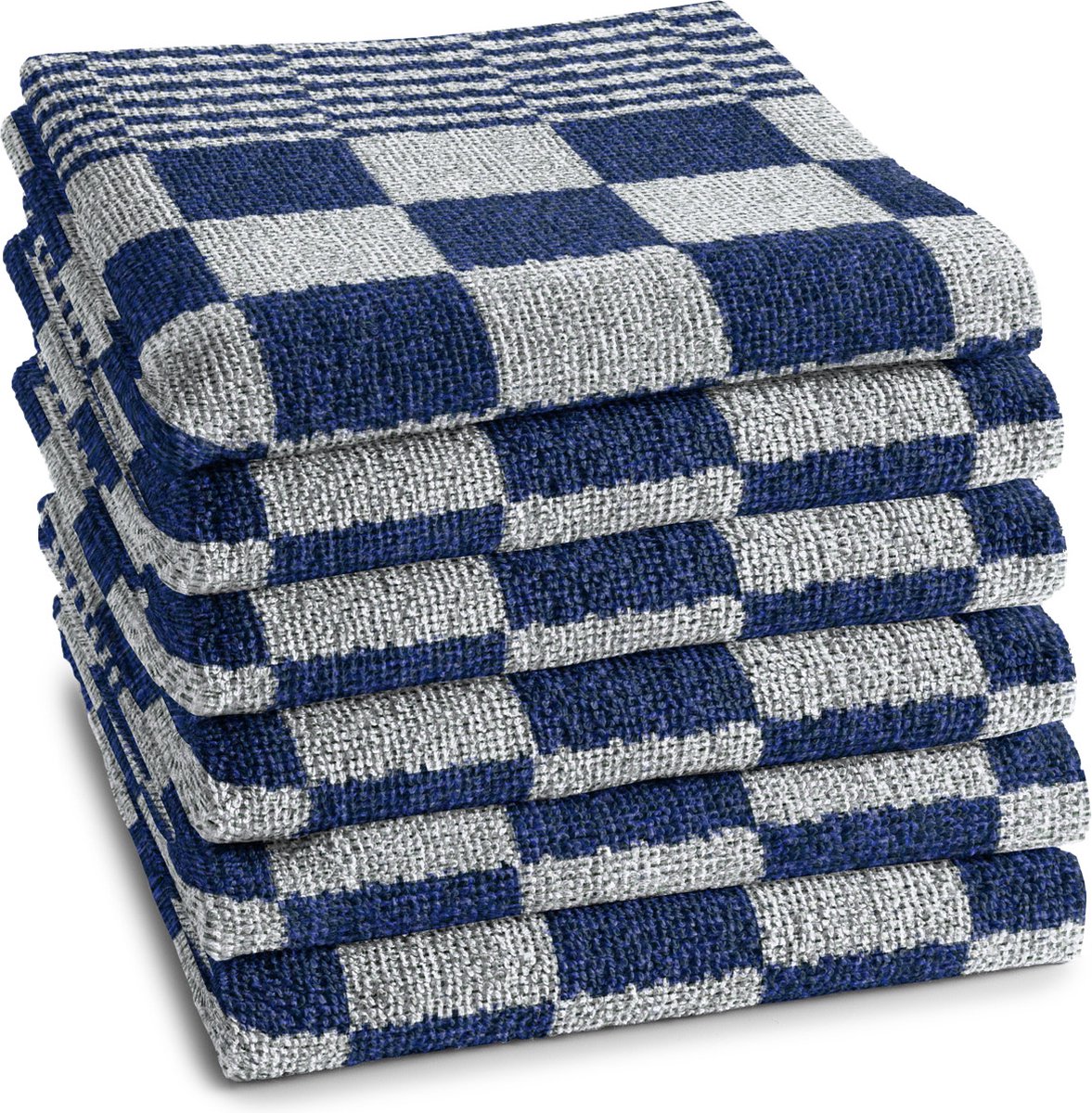 DDDDD Keukendoek Barbeque - 55x50 cm - Set van 6 - Blauw