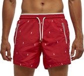 Coral Beachwear The Ultimate - zwembroek - ritszakken - mannen - rood - 100% Taslan – sneldrogend