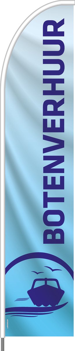 Beachflag - Botenverhuur - Vlag + Hengelsysteem + Draagtas - Actievlag.nl