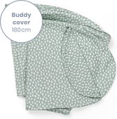 Doomoo Buddy Cover - Hoes voor Voedingskussen Buddy - Biologisch Katoen - 180 cm -  Cloudy Kaki