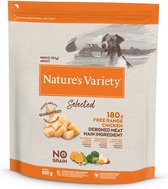 600 gr Natures variety selected adult mini free range chicken hondenvoer