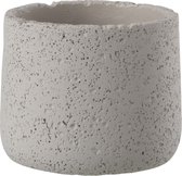 J-Line Bloempot Potine Cement Taupe Small Set van 6 stuks