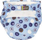 Kushies - Luier - Wasbare luiers - All-in-one - Blauw / Cirkels - 4 t/m 10 kg