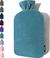 Warmwaterkruik met Fleece Hoes - Zachte Premium Hoes - 1,8L Kruik  - Warmwaterkruik voor Pijnverlichting voor de Rug, Nek en Schouders - Geweldig Cadeau voor Vrouwen en Kinderen -