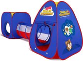Authentic Maker Speeltent voor kinderen, speeltent met tunnel, 3-in-1 set, pop-up speeltent voor kinderen, jongens en meisjes