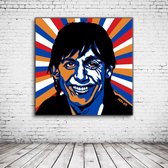 Pop Art Iggy Pop Poster in lijst - 95 x 95 cm Fotopapier Mat 180 gr Framed - Popart Wanddecoratie