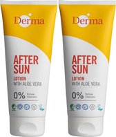 Derma sun - After sun lotion met Aloë Vera - 2 x 200 ML - Parfumvrij