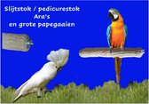 Nagel slijtstok / pedicurestok Ara's en grote papegaaien (beton)