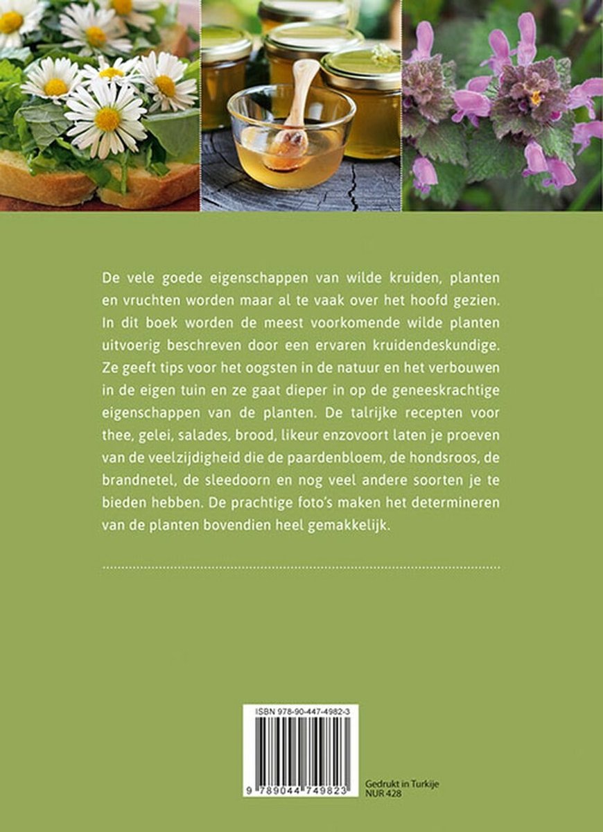 Praktische raadgever - Eetbare wilde kruiden en planten - back cover