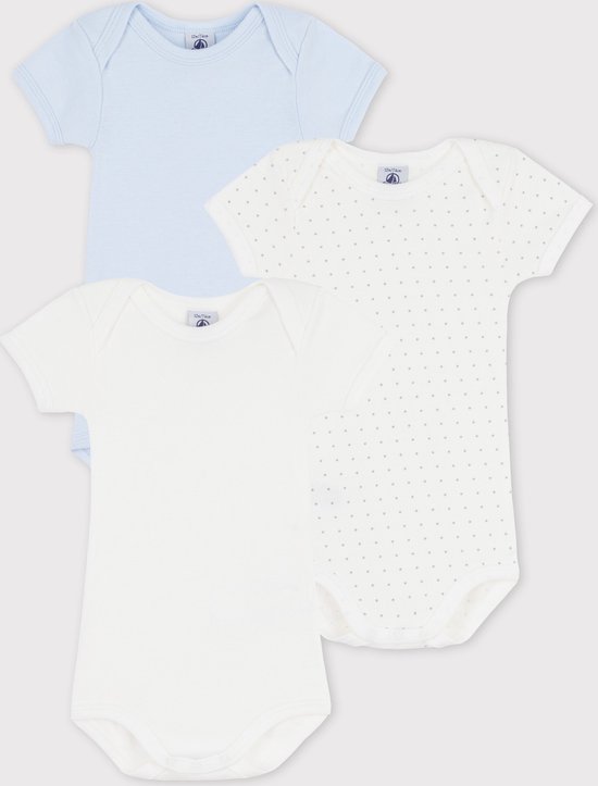 Petit Bateau, Set van 2 effen katoenen babyrompertjes met lange mouwen, Variant 1:, 24 Maanden