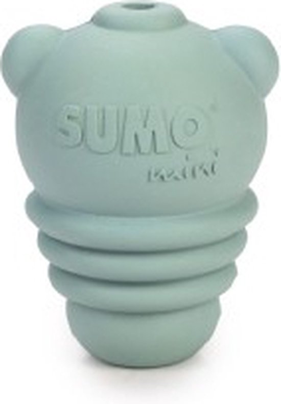 Beeztees Sumo Mini Play - Hondenspeelgoed - Rubber - Groen - 4,5x4,5x6 cm