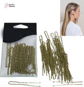 Haar Styling hulpstuk - haarclip tool - Spiraal Volume creatie - haarspeld - Haarschuifje - Bobby Pin - Gouden Kleur 100 stuks