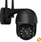 Zekona 20C - Zwart - IP Camera Beveiliging - Buiten - Beveiligingscamera - Bewakingscamera - Buiten Camera met Nachtzicht - WiFi 4x Digitale Zoom + 32 GB SD Kaart
