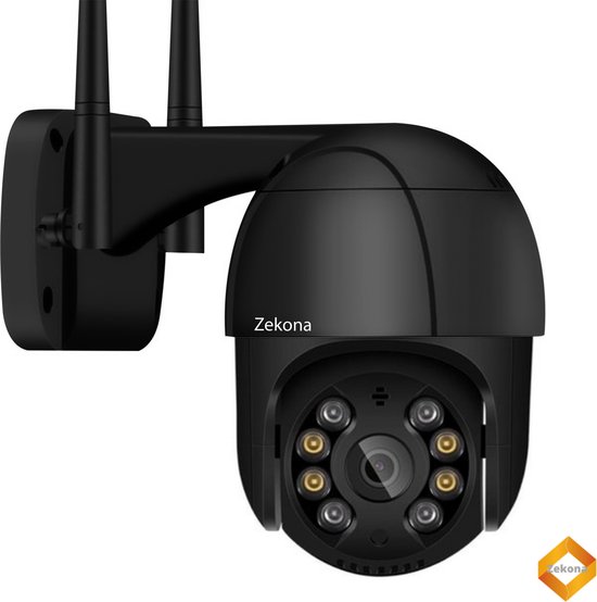 niemand Interactie Mier Zekona 20C - Zwart - IP Camera Beveiliging - Buiten - Beveiligingscamera -  WiFi 4x... | bol.com