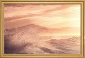 JUNIQE - Poster met houten lijst Impact x Anchor Point -30x45 /Geel &