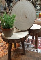 Houten Krukje Middel 22 x 20 x 21cm