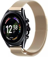 Milanees Smartwatch bandje - Geschikt voor  Fossil Gen 6 - 44mm Milanese band - champagne - Strap-it Horlogeband / Polsband / Armband