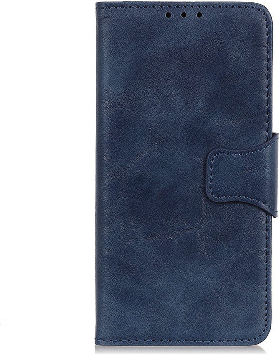 Shop4 - OnePlus Nord 2 5G Hoesje - Wallet Case met Pasjeshouder Cabello Blauw