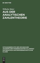 Sitzungsberichte der S�chsischen Akademie der Wissenschaften Zu Leipzig/ Mathematisch-Naturwissensch- Aus Der Analytischen Zahlentheorie