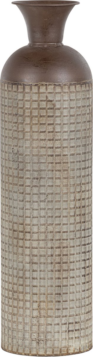 WOOOD Exclusive Kari Vaas XL - Metaal - Bruin - 70x19x19