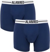 Alan Red - 2-Pack Boxershorts - Lasting - 7001/2 - Marine Blauw