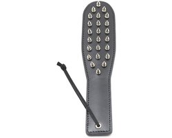 Nooitmeersaai - PU leren paddle met spikes - 30 cm