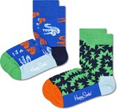 Happy Socks KCOD02-6300 Kids Crocodile Socks 2-pack - maat 0-12M