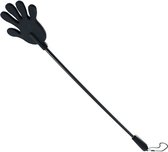 Nooitmeersaai - Rijzweep zwart met handje - 42 cm