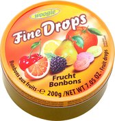 Woogie Fine Drops Vruchten Mix 200 g