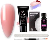 Elvi Polygel Nude roze 30ml kit- Complete set incl. USB UV/Led mini lamp -Quick Nail Extension