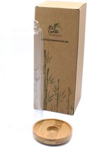 Glazen Voorraadpot - Bamboo Deksel - 20cm - Milieuvriendelijk