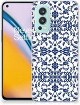 GSM Hoesje OnePlus Nord 2 5G Trendy Telefoonhoesjes Flower Blue