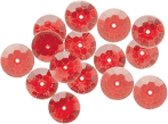 Ka-Jinker jems - facet rond - paars 15 stuks